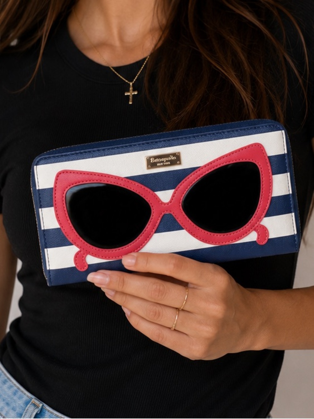 Kate Spade Neda Made A Splash Sunglasses Zip Wallet
